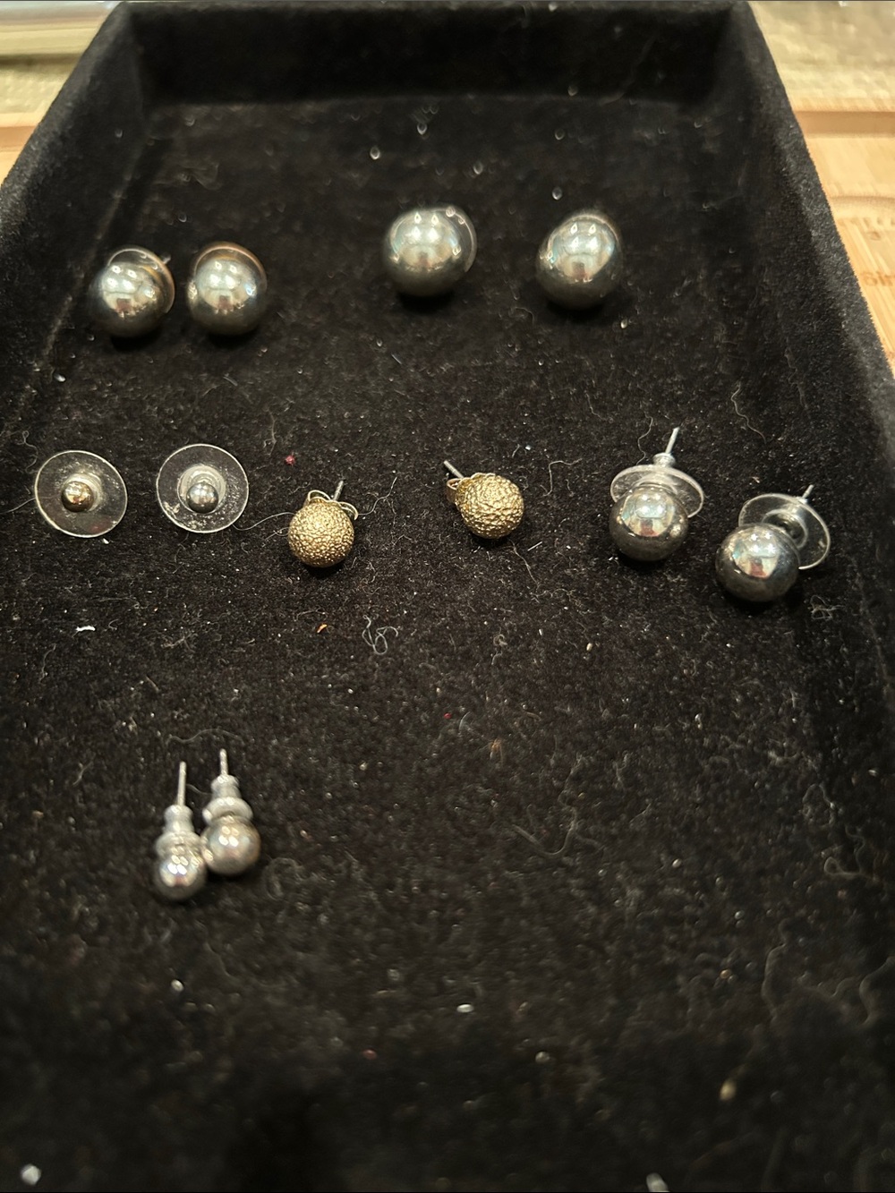 Gold-Tone Textured Ball Stud Earrings - Versatile Women’s Jewelry